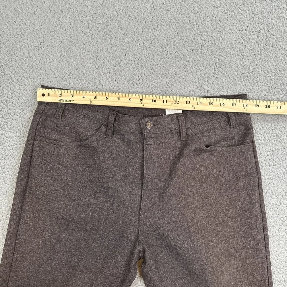 VTG 90s Levis 517 Boot Cut Rancher Pants 38x25* Gray Tex Twill Polyester USA